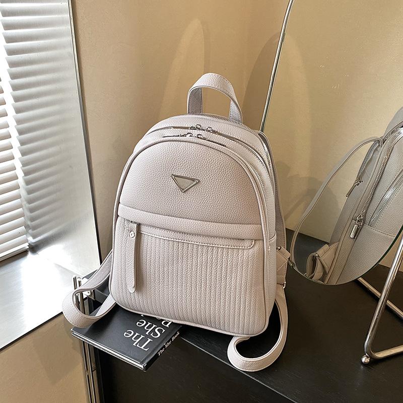 Premium Sense Simple Backpack Bag Women's New Niche Versatile Student Bag Commuter Casual Backpack