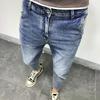 Slim fit skinny jeans i koreansk stil för män - Casual nio-punktsbyxor