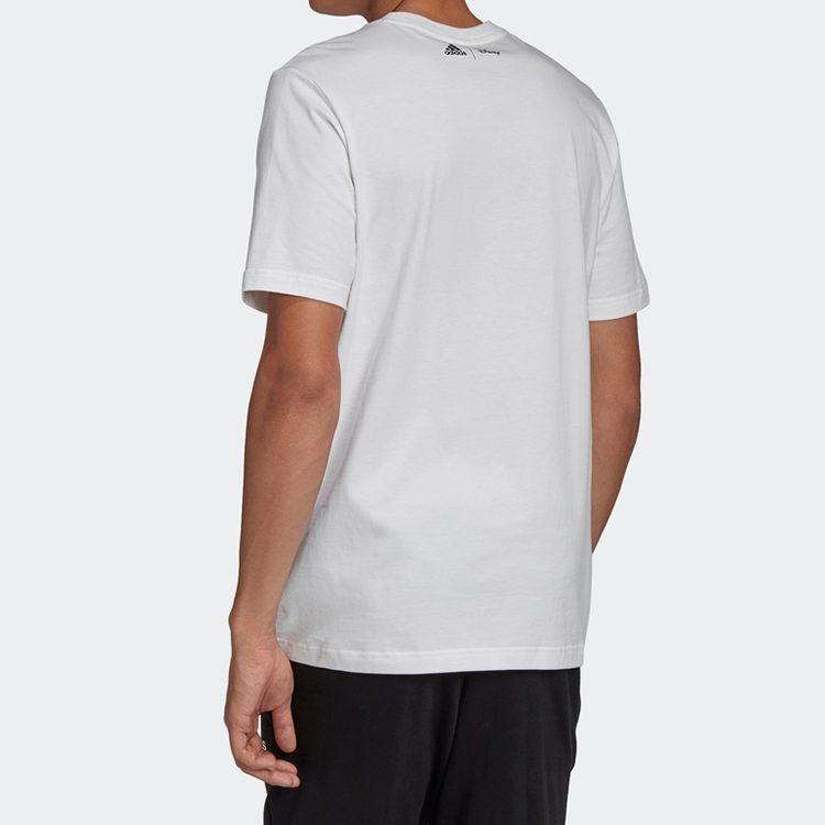 adidas T Shirts Men's White Crew Neck Moderate Straight Fit GL2224