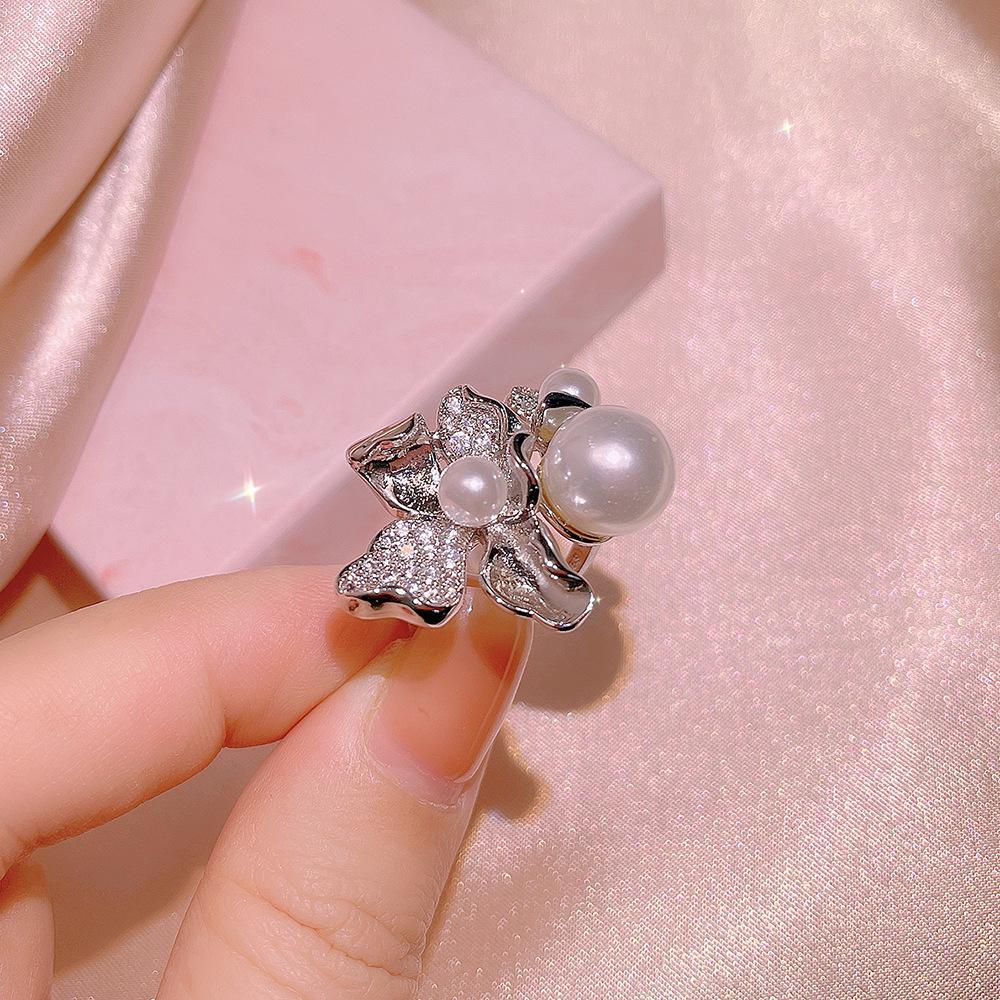 100%  Sterling Silver Bridal  Long Pearl Necklace Earrings Ring Pendant  Set Lady Engagement Wedding Party Gift