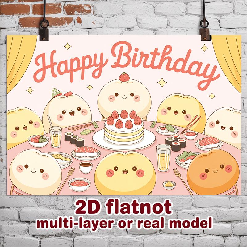 Party Backdrop Birthday Photo Booth Background Front Door Decor