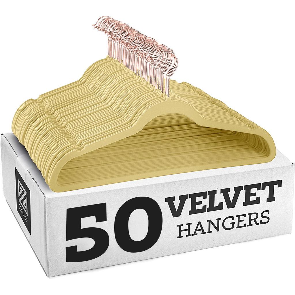 Zwarte Velours Antislip Multifunctionele Anti-Kreuk Kledinghanger voor Volwassenen