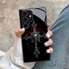 Gothic stijl schedel glazen telefoonhoes geschikt voor Samsung Galaxy S26 S25 S24 S23 S22 S20 FE/Ultra/Plus stofdicht en schokbestendig