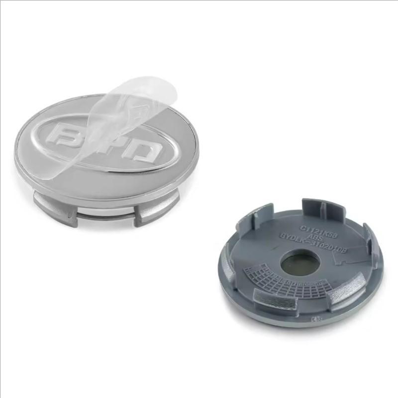 4pcs 55/58/68mm Car Wheel Center Hub Cap Badge Emblem Decal Wheel Sticker For BYD Atto 3 Yuan Plus Song Plus Seal Dolphin Seali