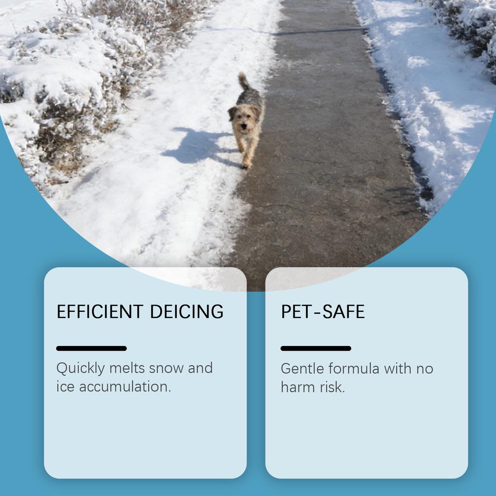 Pet Safety Ice Melting Agent Highly At Melting Snow Suitable For Multiple Scenarios Protects.