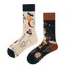 1 Pair Man Women Sock Original AB Tide Socks Colorful Cat Dog Koala Cow Cotton Socks Four Seasons Unisex Medium tube Socks Gift