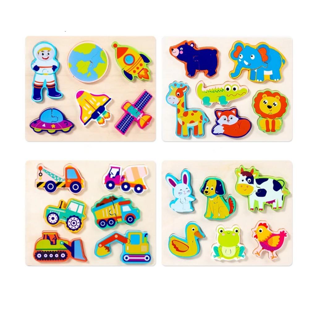 Children Animal Puzzle Table Game Toy Toddler Sensory  Puzzle Creation Teaching Aid Preschool Fine Motor Skill Toy