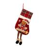 Christmas Stocking Christmas Tree Pendant Snowman Santa Elk Bear Children Gift Bag Family Party Decorations New Year'S Gifts