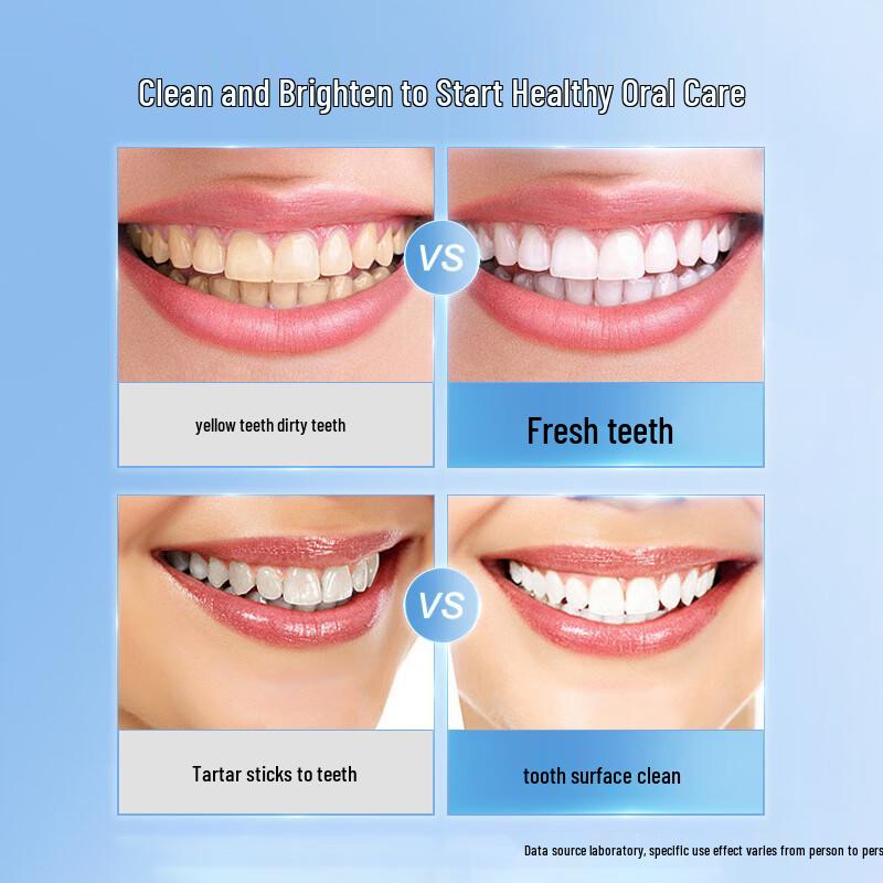 JAFFRONG Baking Soda Sea Salt Mint Toothpaste