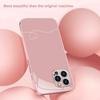Pink Lined Minimalist Glass Phone Case Suitable for iPhone 17 16 15 14 13 12 11 Pro/Max/Plus Anti Drop and Shockproof