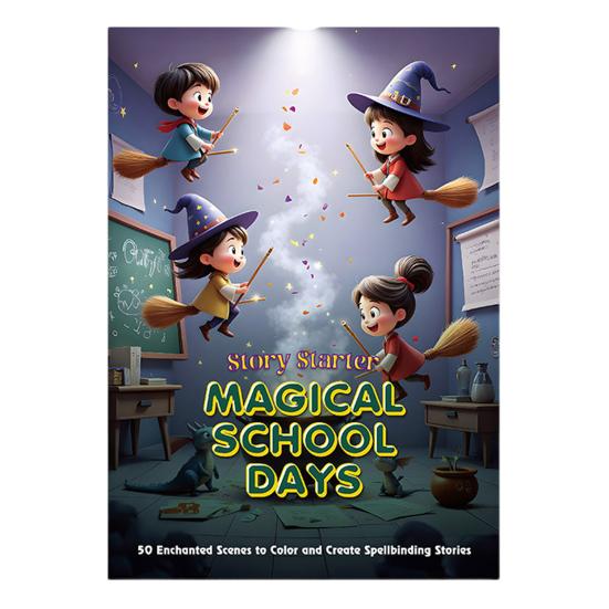 Everyday Superheroes Coloring Book 60-Page Interactive Adventure for Kids Portable Creative Coloring Book with Pencils Crayons Markers