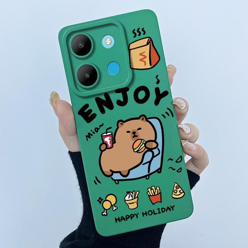 For Infinix Smart 7 Plus X6517 Phone Case Smart 7Plus Soft Silicone Coque Sweet Lovely Funny Cool Printing Protective Back Cover