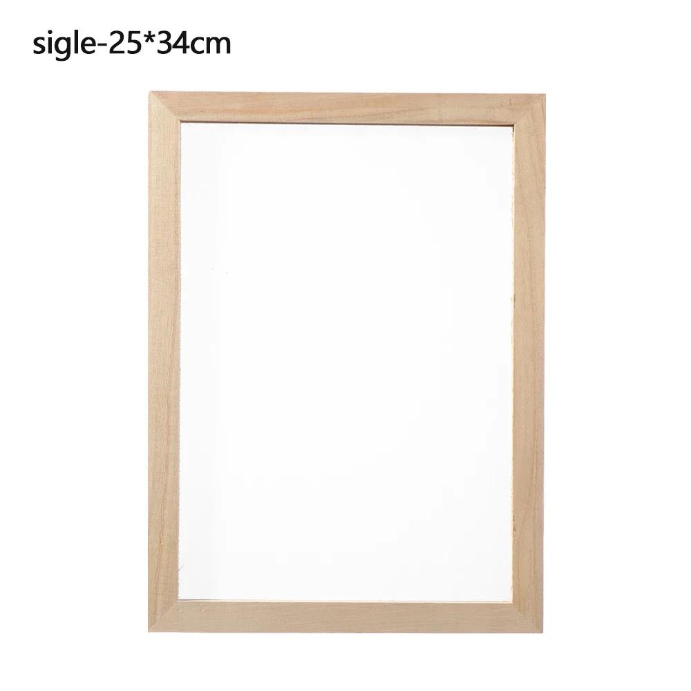 Wielorozmiarowa Rama Formy do Wytwarzania Papieru DIY Sito do Wytwarzania Papieru Drewniany Rękodzieło Edukacyjne Prezent Drewniana Forma z Siatką