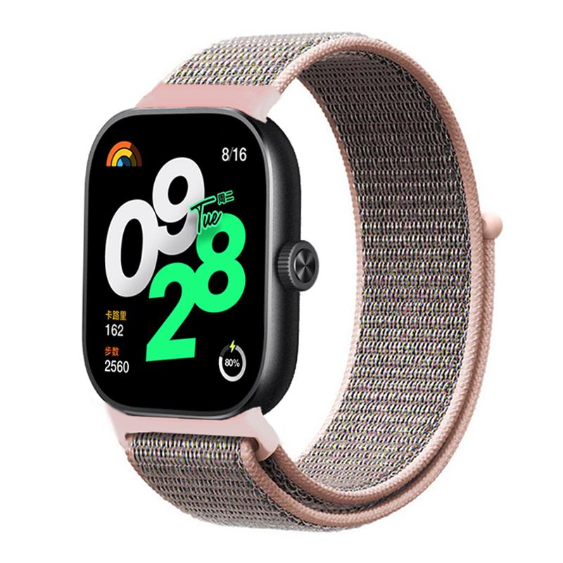 

Нейлоновий ремінець для Xiaomi Redmi Watch 4 Оригінальний спортивний дихаючий ремінець Пояс Браслет Браслет Запасні аксесуари для Mi Band 8 Pro for miband 8 pro рожевий