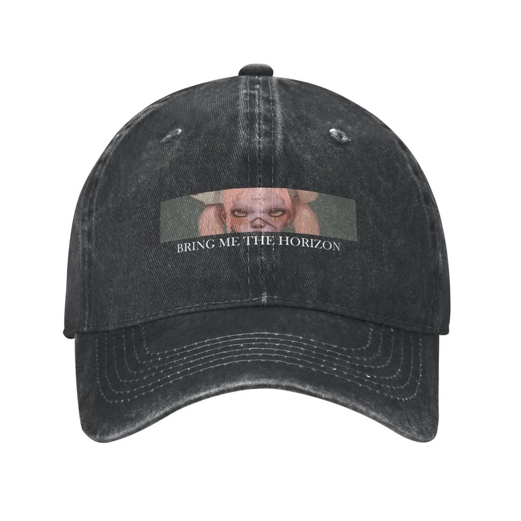 BMTH Bring Me The Horizons Washed Baseball Cap  Casual Sun Trucker Hat Summer Men Women Outdoor Sports Baseball Caps