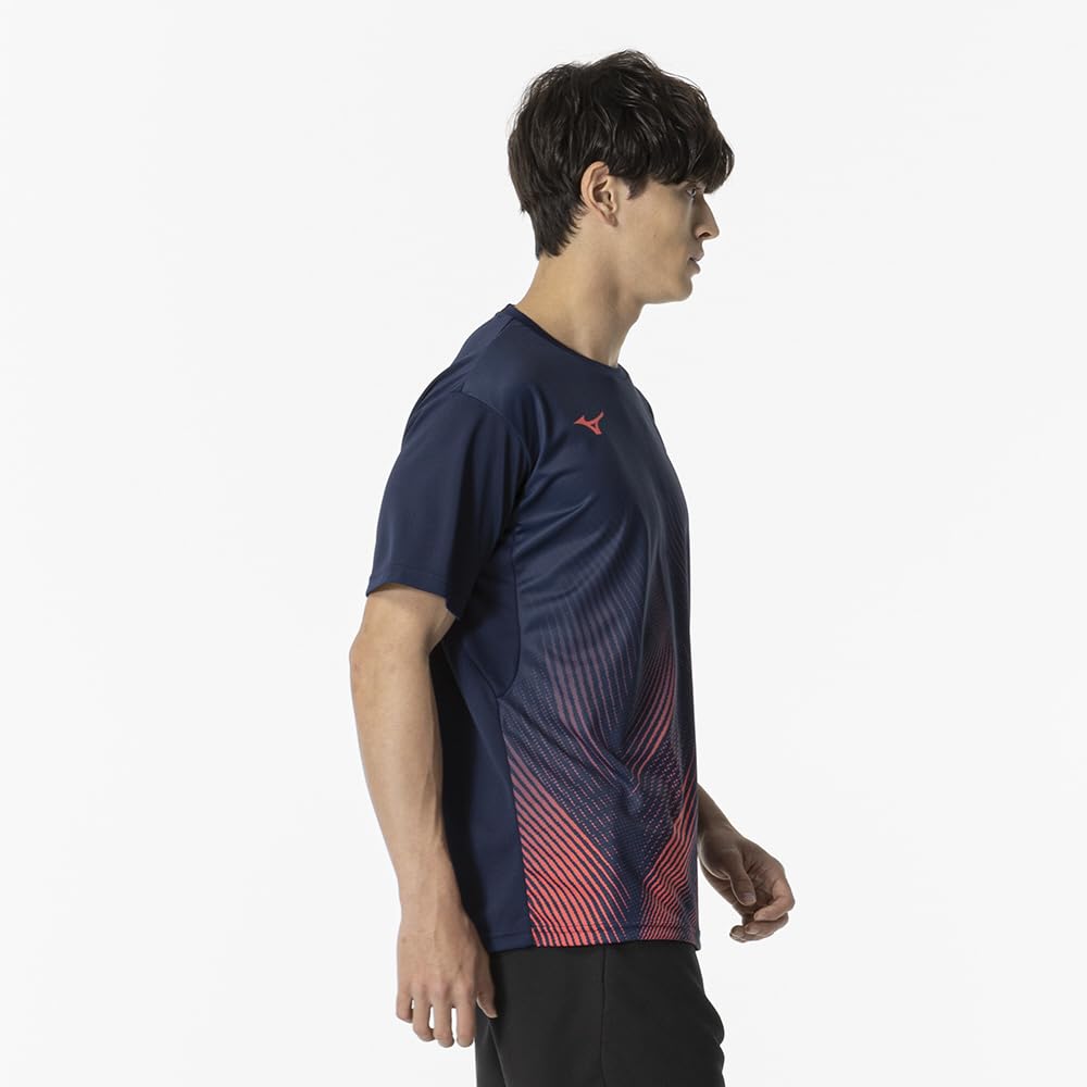 Game Short Dynamotion Officially Approved by the Japan Badminton Dress Size S Tennis/Badminton Shirt, Sleeve, Moisture-Wicking, Quick-Drying, Fit,