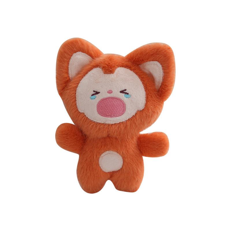 Cute Adorable Small Fox Plush Pendant Keychain Doll Stuffed Animal Toy For Bags