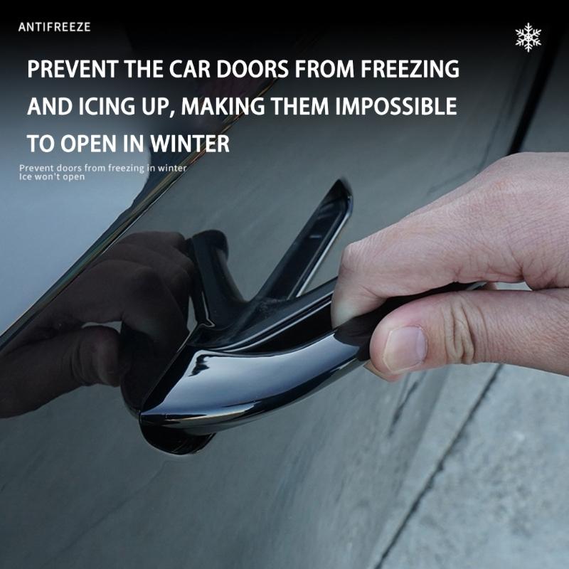 4Pcs Car Door Handle Guards Secure Winter Access for Specific Car Antifreeze Frost Proof Door Handle