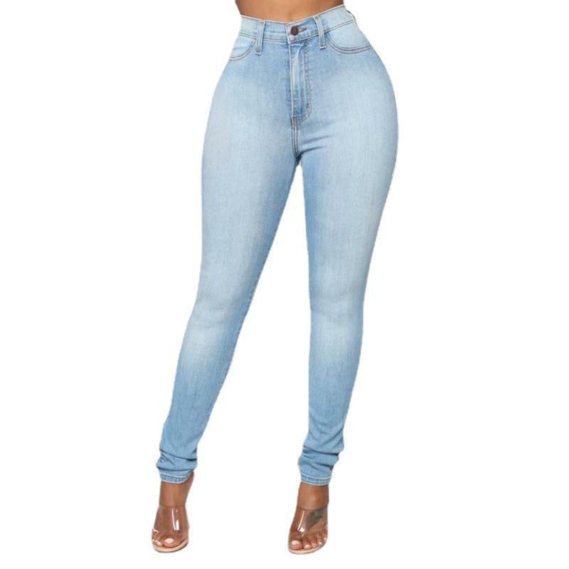 Slim Stretch Denim Pencil Pants for Women