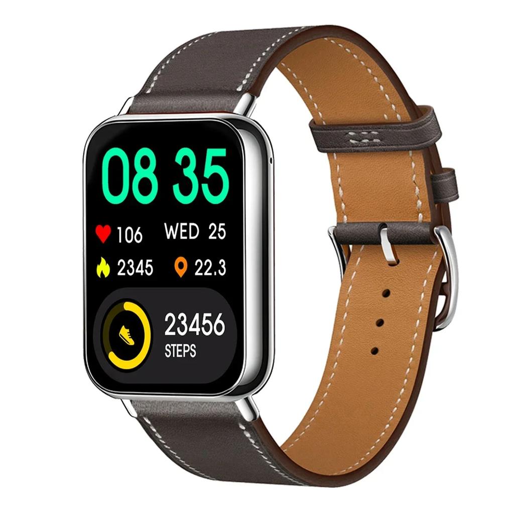 Leather Loop Strap for Redmi Watch 5 Watch 4 Band for Xiaomi Mi 9 Pro Active Wristband Bracelet Mi Band 8 Pro Correa Accessories