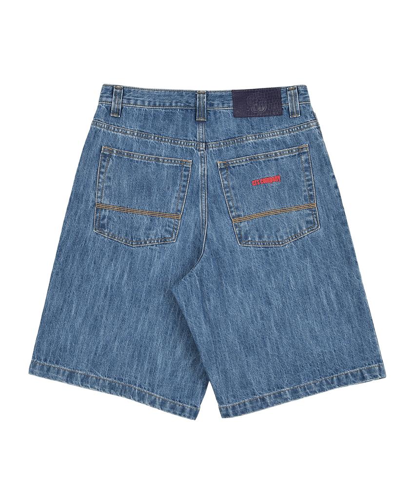 Ialeseuko Baggy Denim Shorts_Blue
