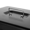 Money Box with Key -Money Tin with Lock - Small Lockable Cash Box with Coin Tray for Petty Cash Coins Notes