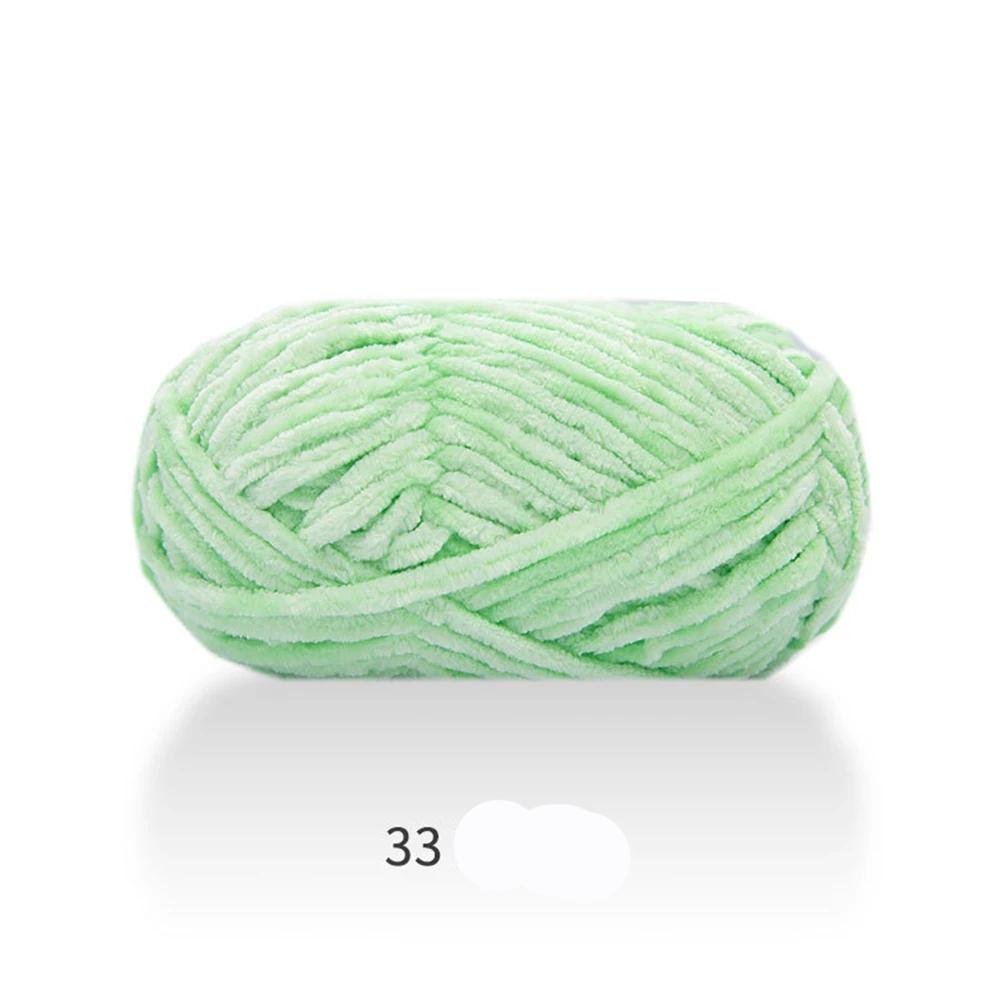 100g Chenille Colored Warm Plush Coarse Yarn Handmade Woven Yarn DIY Carpet Bag Doll Sweater Thread