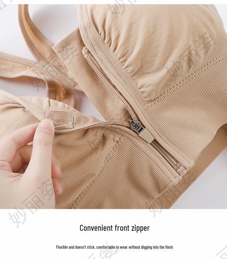 Women's High Impact Front Zip Sports Bra – Shockproof, Wire-Free Fitness & Yoga Bra with Beautiful Back Design.