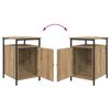 Nightstand Set of 2 Artisan Oak Finish 40 x 42 x 60 cm Engineered Wood