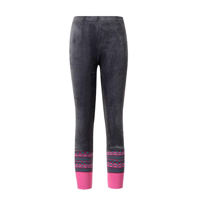 Little Naive Girls' Fleece-Lined Jacquard Leggings