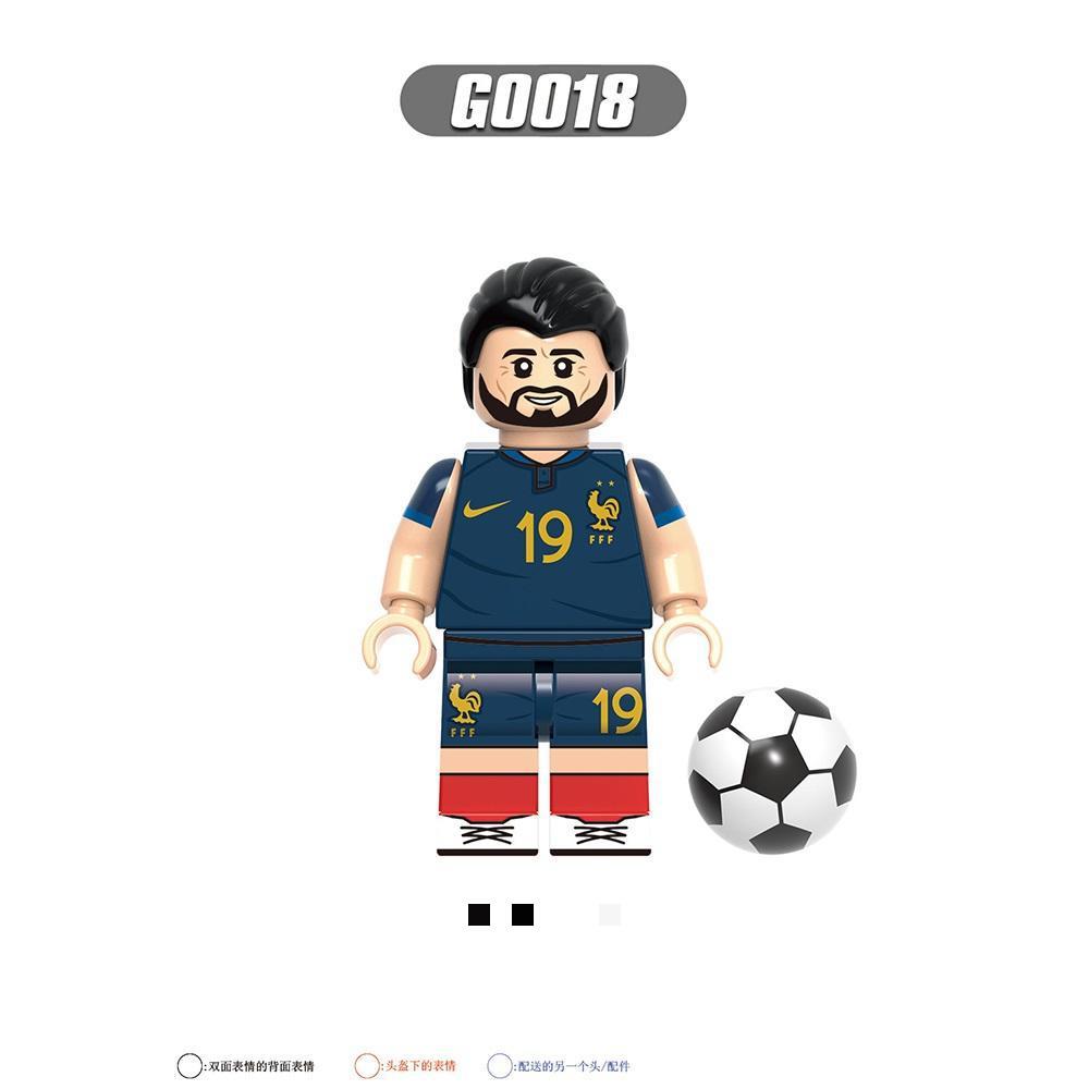 Building Block Soccer Star Figure, World Cup Match Series Educational Toy, Bagged Assembly Mini Bricks for Kids Collectors