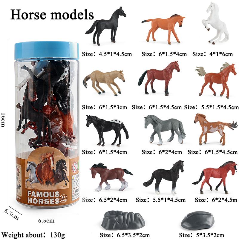 Oenux Miniature Animals Set Wild Sealife Farm Dinosaur Brinquedo Figurine Model Action Figures Zoo Cute Education Kids Toy Gift