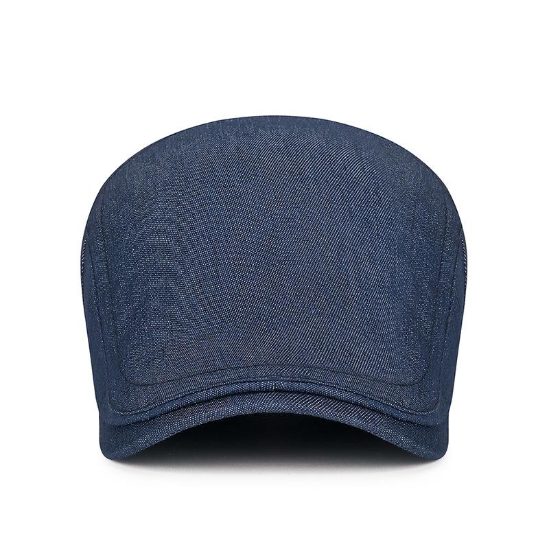Denim Hat Young Peaked Cap Men Duck Tongue Forward Cap Spring Autumn Beret