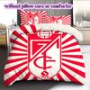Granada CF football Pattern Bedding,Quilt Set Quilt Cover Pillowcase Home Birthday Gift (1*duvet cover+2*pillowcase,without core)