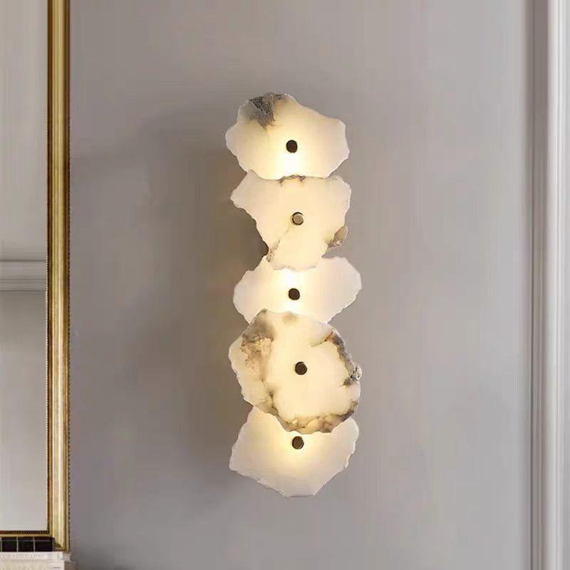 Spanish Alabaster Wall Lamp for Hotel, Villa, Stairway, Bedroom & Corridor Decor