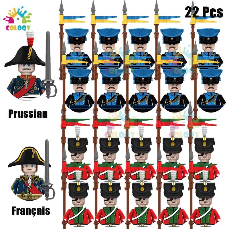 New Kids Toys Napoleonic Wars General Soldier Building Blocks Imperial Navy Mini Action Figures Toys For Kids Birthday Gifts