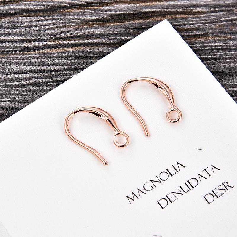 DIY Europäische & Amerikanische Galvanisierte Gold U-Form Ohrhaken für Frauen - Schmuckzubehör