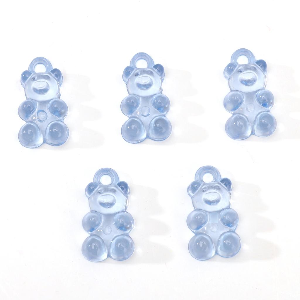 Niedliche Harz-Gummibär-Anhänger-Charms für Schmuckzubehör, DIY-Zubehör