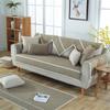 New Linen Solid Color Quilted Simple Fabric Sofa Cushion Cushion Non-Slip Sofa Cover