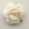 Slowslowly No.197 / Kid Mohair Camellia Brooch _ Cream