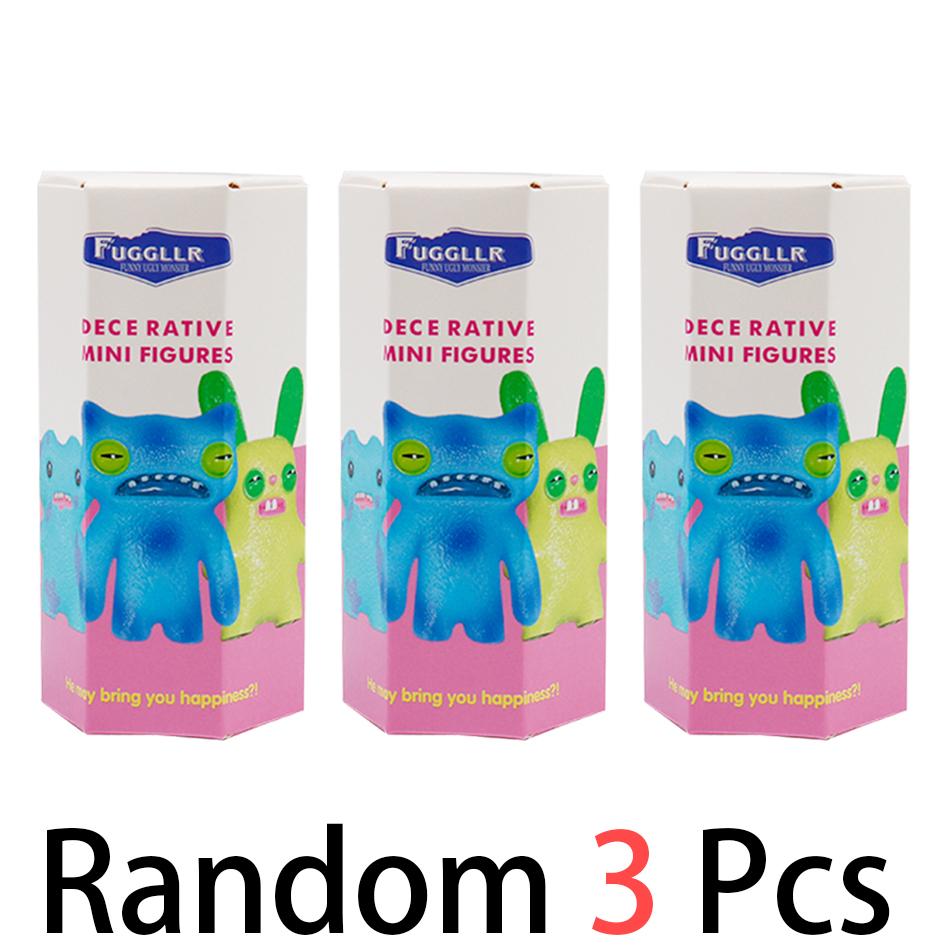 12Pcs  Original Fuggler Figure Toys Box Funny Ugly Tooth Monsters Action Figurine Collectible Model Doll Gift Kid