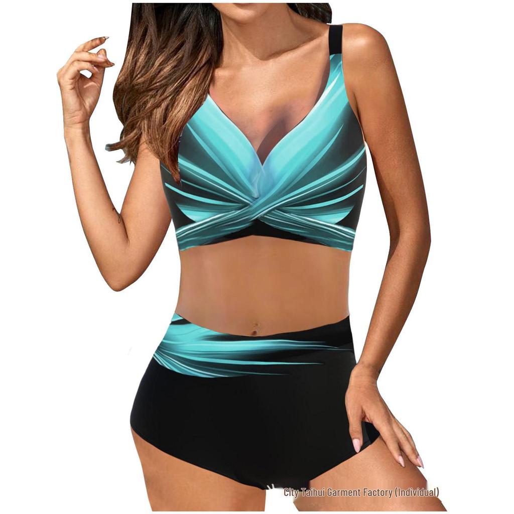 2025 Euro-American Sexy Split Bikini Women's Swimwear