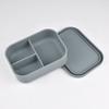 Silicone Food Storage Box With Lids 3 Compartment School Children Lunch Box Free Silicone Bento Lunch Box