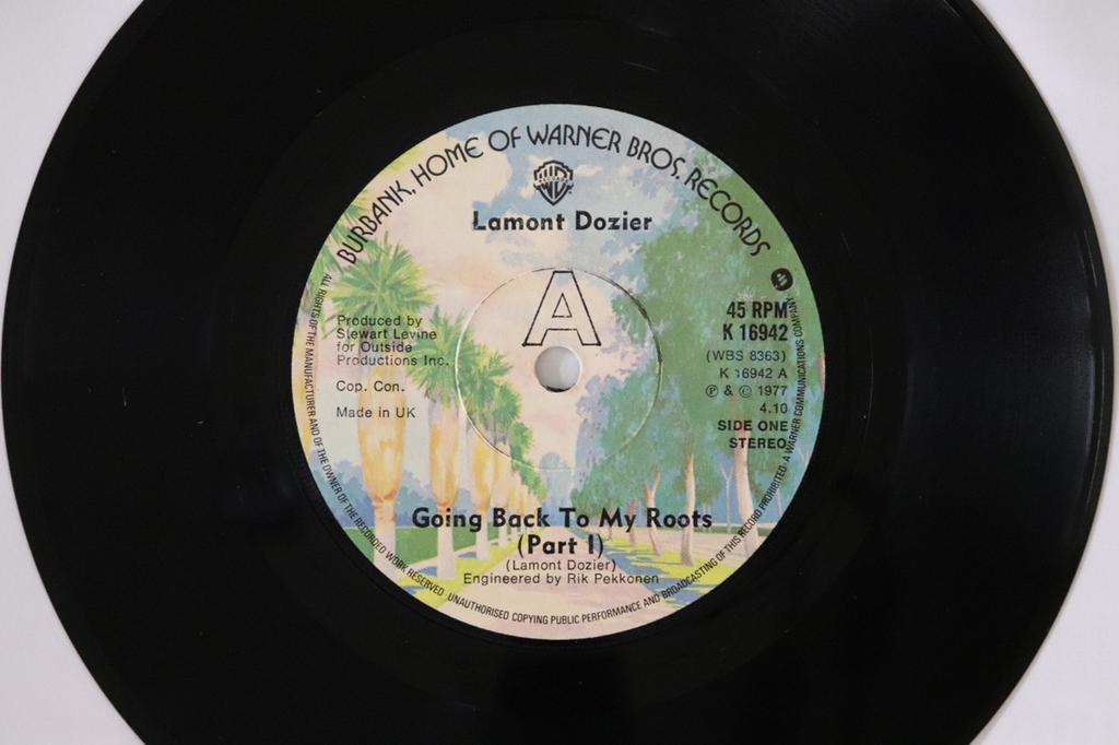 7inch Record LAMONT DOZIER - Going Back To My Roots K16942 Warner Bros. Re 1977 UK Soul/Funk Used