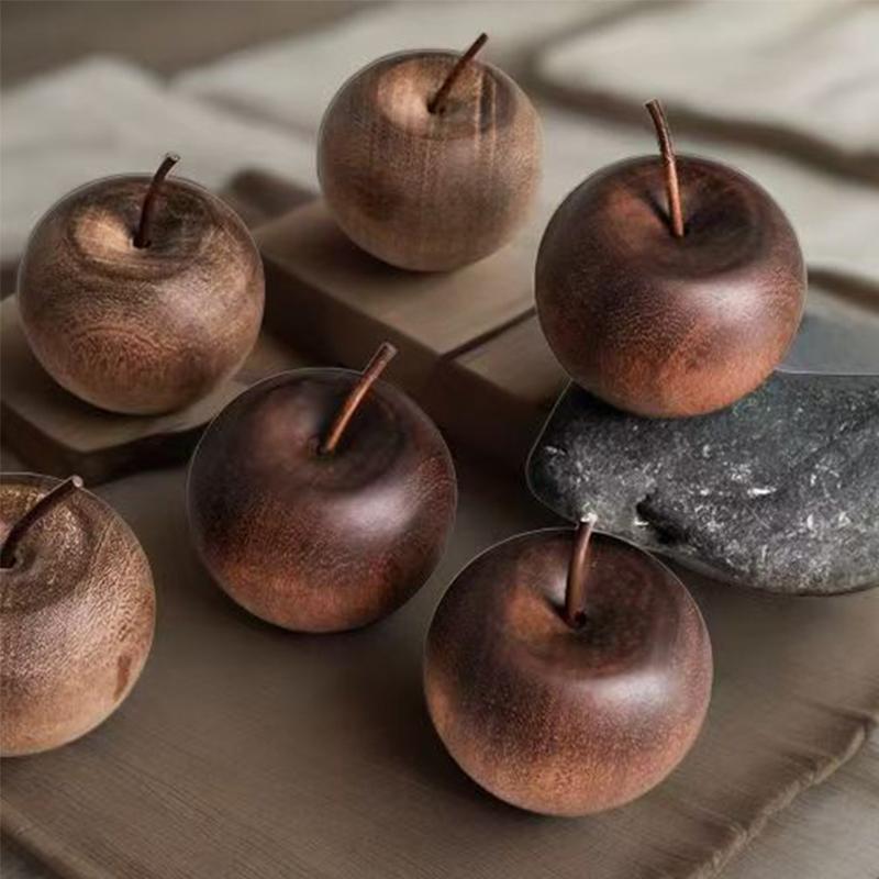 Cute Apple Shaped Scented Wood Aromatherapy Essential Oil Diffuser Stick Long-lasting Fragrance Without Fire Essential Oil Decor