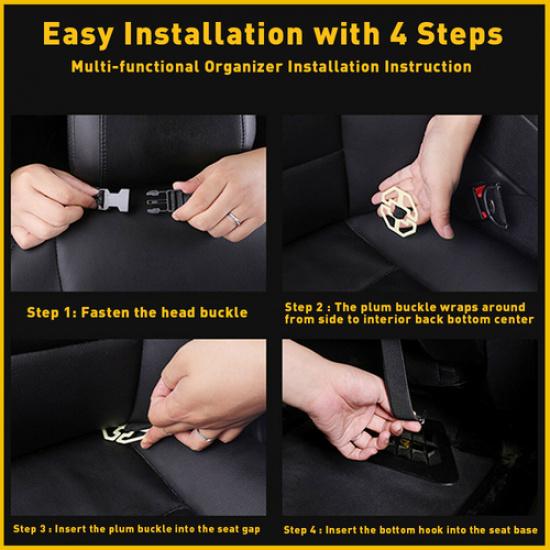 Car Trunk Organizer Oxford Interior Accessories Back Seat Storage Bag 8 Pocket K