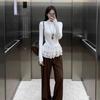 Women's Warm Half-High Collar Long-Sleeve T-Shirt with Lace Trim