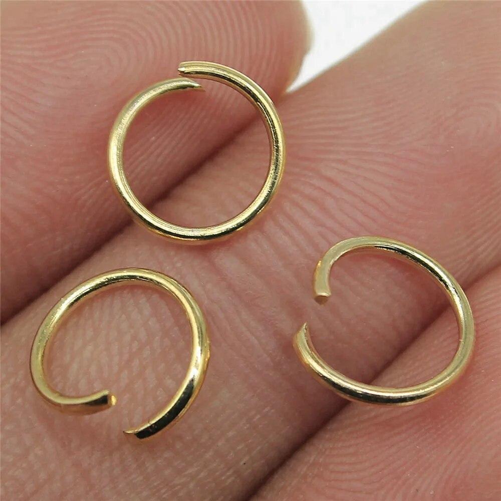 

Открытые кольца для прыжков, компоненты, аксессуары для женщин, милые подвески для изготовления ювелирных изделий A01-400pcs-0.7x4mm