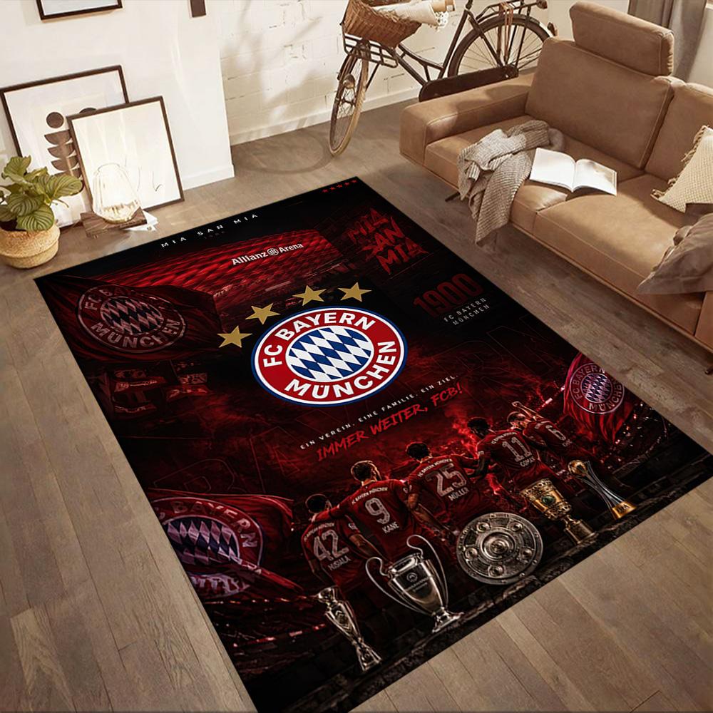 Fc Bayern München Square Rugs Are a Great Choice for Living Rooms, Bedrooms, Home Décor, and As Gifts.