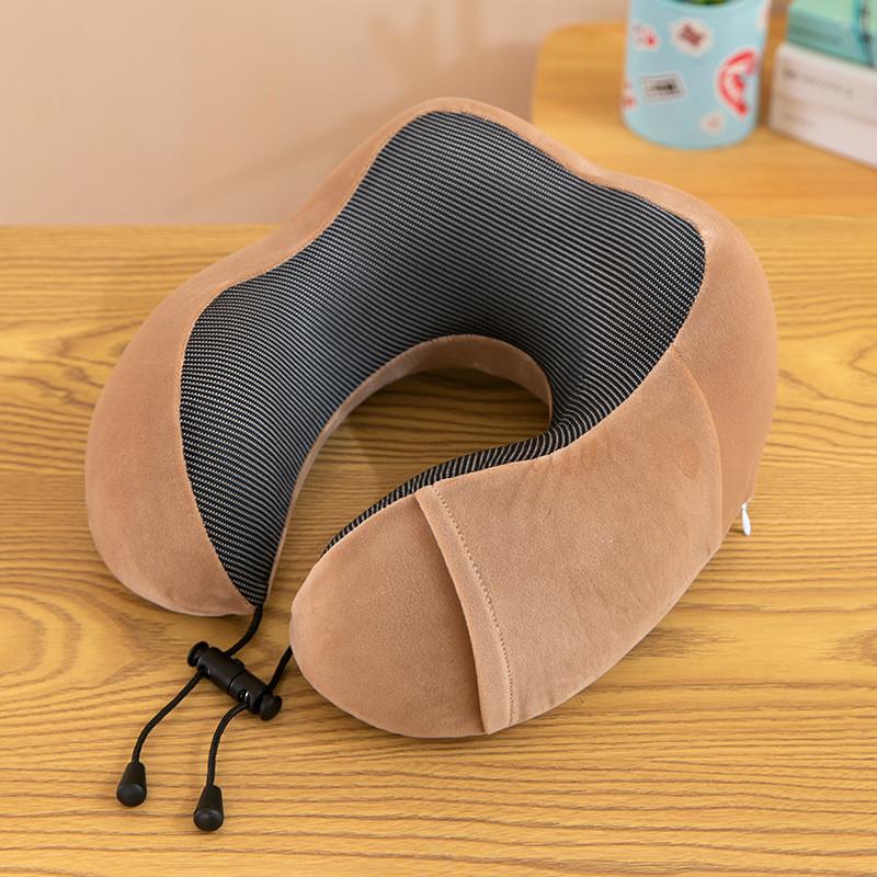 Modern U Shaped Memory Foam Cervical Pillow With Ultra Soft Fabric For Home And Travel